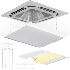 1 Set Air Vent Deflector Adjustable Square Ac Vent Deflector Ceiling Air