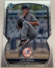 2023 Bowman Chrome 1st Luis Serna New York Yankees