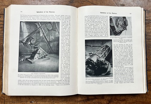 1st 1923 combined ed SPLENDOUR OF THE HEAVENS astronomy 25 colour plates 976 pp - Picture 14 of 23