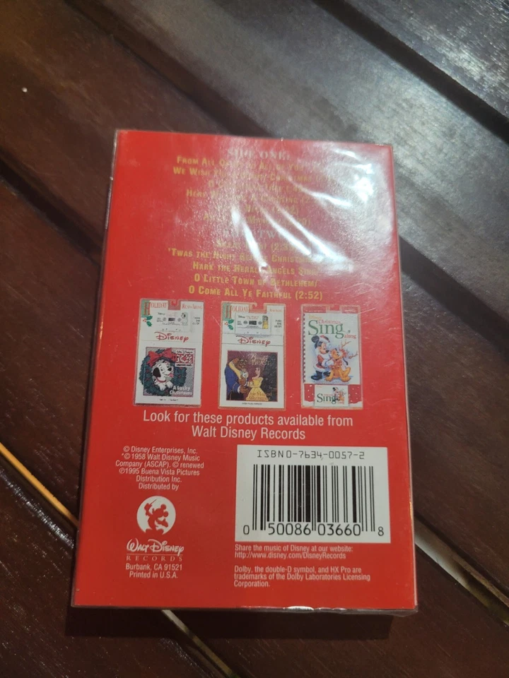NEWW SEALED 1995 DISNEY'S HOLIDAY COLLECTION CASSETTE TAPE DISNEY CHRISTMAS S-31 - Image 2 of 2