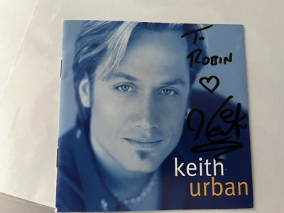 Early Keith Urban Signed Autographed CD Cover Great Urban Collectable! Nice