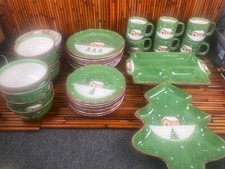The Cellar * LOG CABIN Christmas Dinnerware G...