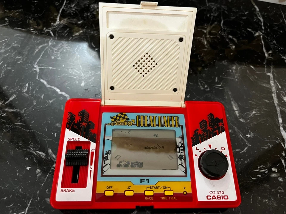 Juego de Carreras de Coches Casio CG-320 Gran Corredor De Colección Funcionando Raro (Leer Descripción) Foto 3 de 4