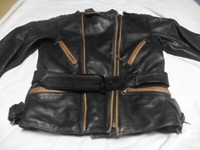 VINTAGE Old School RICHA  LEDER -JACKE 70 er BIKER ROCKABILLY Gr. 44 HERREN RAR