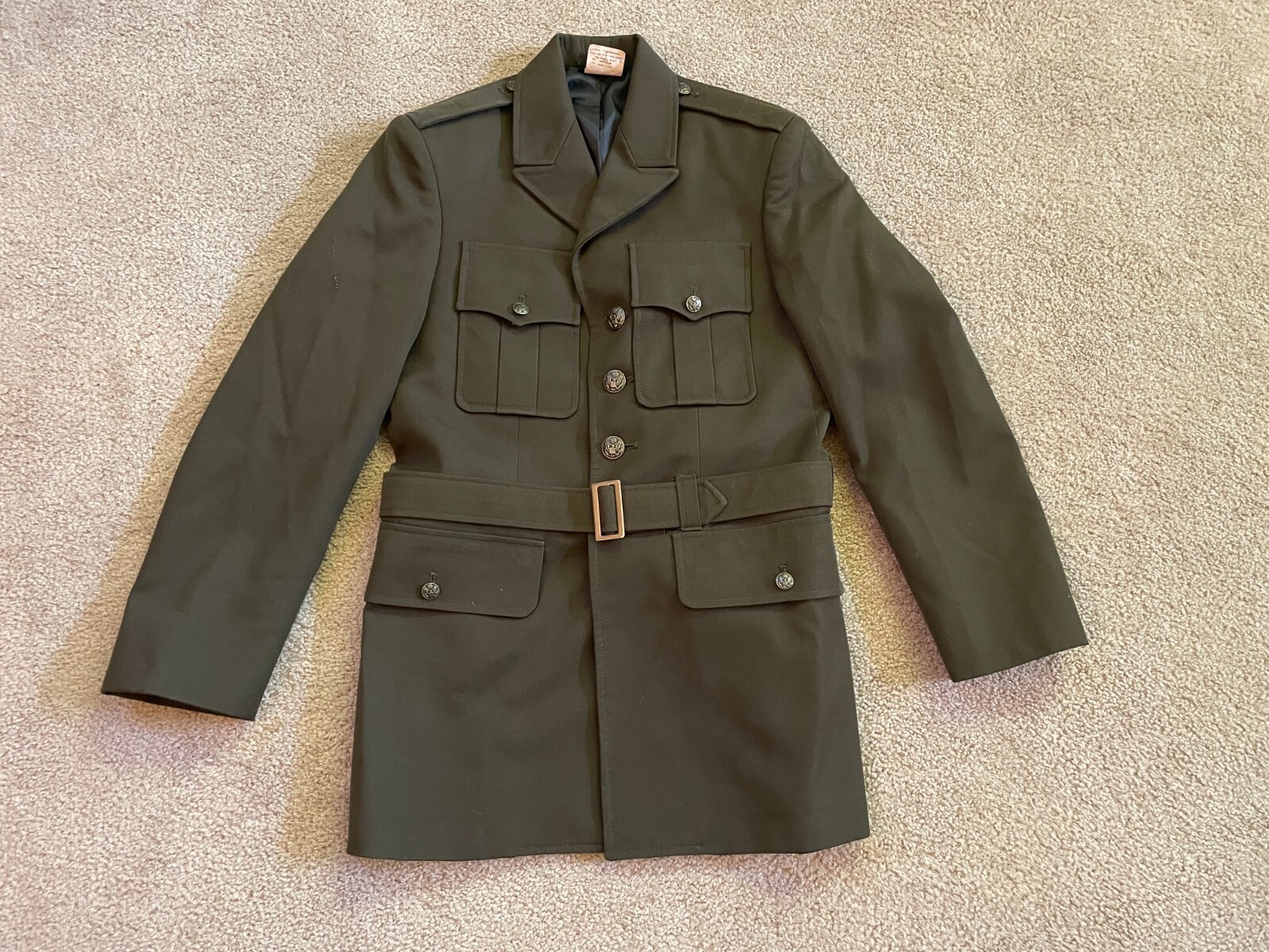 Army Green AGSU Uniform Coat for Men Officer or Enlisted Size 36 S-C