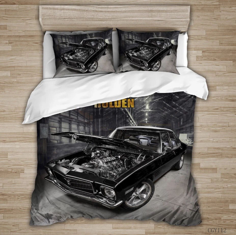 CAR Holden Bedding Set Doona Duvet Cover Double Queen Single King