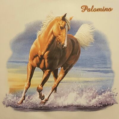 ALL AMERICAN OUTFITTERS HORSES PALOMINO WESTERN SHIRT #1260