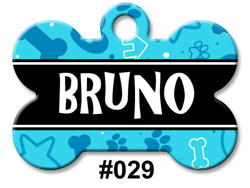 Personalized Pet Name ID Tags for Dog, Custom Double Sided Cool BONE Shape LOOK! - Picture 33 of 75