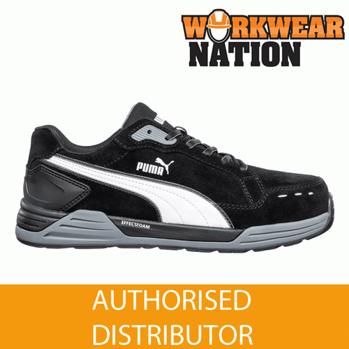 Puma Airtwist Low S3 ESD HRO SRC Zapato de Entrenador de Seguridad en el Trabajo - Negro - Imagen 1 de 12