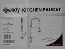 AKDY Commercial-Style Spring Neck Single-Handle Pull-Down Sprayer Kitchen Faucet