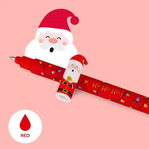 Neu Legami Set Weihnachten mit 3 löschbaren Gelstiften Santa Claus Reindeer Elf - Bild 5 von 10
