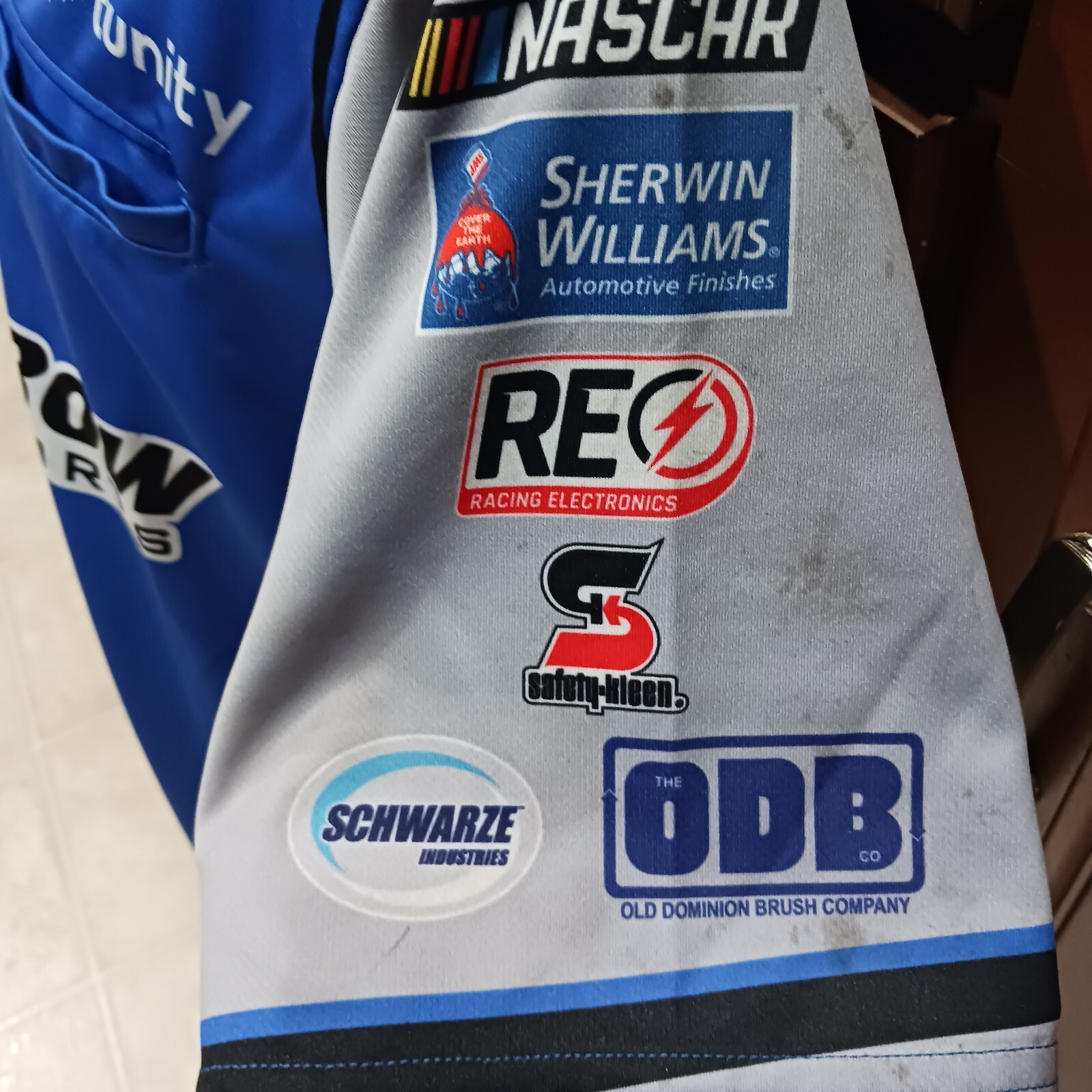 Maglietta Equipaggio Prima Fila Motorsport Ford Monster Large Race Usata NASCAR McDowell