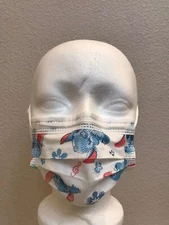 [KIDS] 50 PC Disposable Face Mask 3-Ply Non-Medical Ear loop Mouth Cover-Stitch