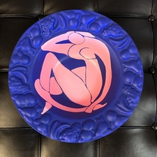 Nue Rose  MATISSE: Coupe à fruits / Etain / Travail peint à la main !