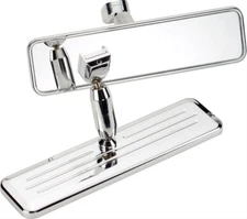 Billet Specialties Full Size Ball Milled Aluminum Rear View Mirror 257330 New