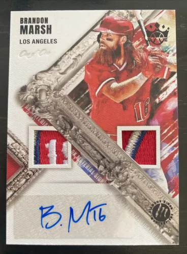 Brandon Marsh 2022 Diamond Kings Material Signatures 1/1 RC Patch Auto