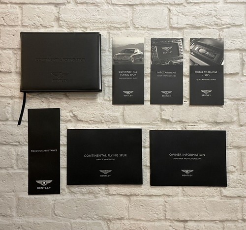 2008 Bentley CONTINENTAL FLYING SPUR Sedan Owners Manual, w/ NAVIG info