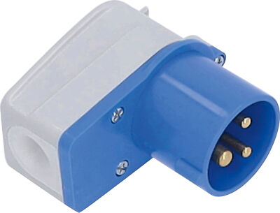Camping CEE-Winkelstecker Stecker CEE 230V 16A 3-polig Blau CEE-Stecker IP44