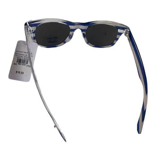 Pottery Barn Kids & Teeny Tiny Optics Collab Stripe Navy White Shark Sunglasses - Picture 7 of 11