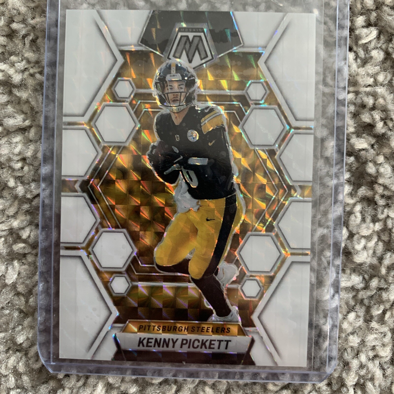 2023 Panini Mosaic - white mosaic Prizm #201 Kenny Pickett /25