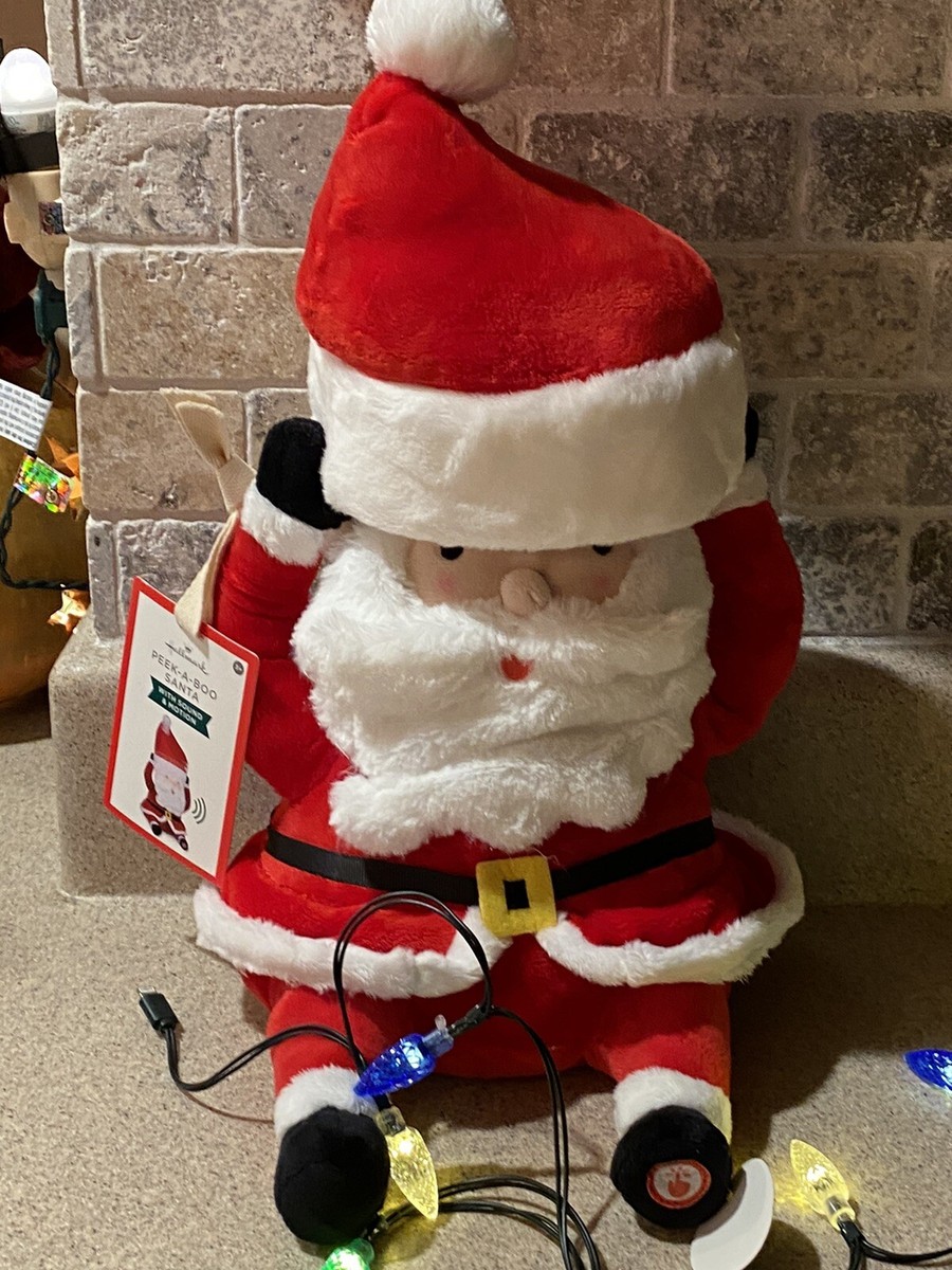 Hallmark Peek-A-Boo Christmas Santa Plush with Sound and Motion