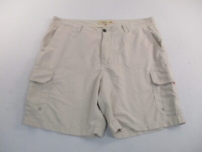 Quiksilver Waterman Cargo Shorts Men's 40 Beige Casual Stretch