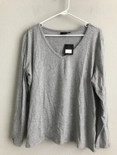Bumblebella by Jill Martin Bejeweled Long-Sleeve Tee - Grey (Sz 1X) a631303 -