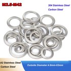 Serrated Locking Washers Self-locking Washer Double Sides Toothed A2 stainless