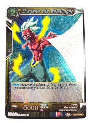 Dragon Ball Super TCG OreganoThe Webslinger DB2117 Common foil Divine multiverse