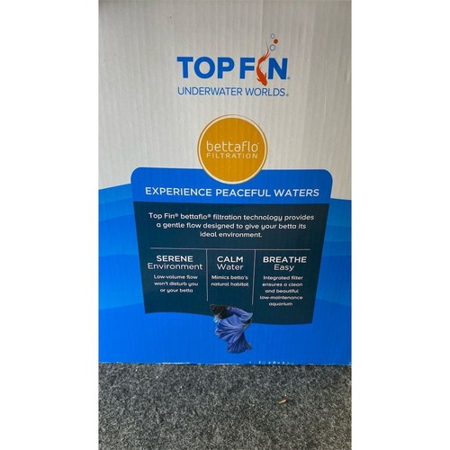 Top Fin Acquario Betta Moderno con Sistema di Filtrazione Bettaflo - Foto 2 di 7