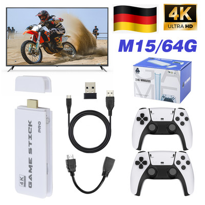 35000+ Retro Videospielkonsole mit 2xWireless Controller 4K HD TV Spiel Stick