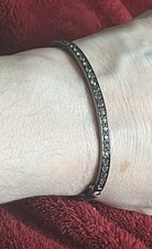 GIVENCHY Rare Black Gray Thin Smoky Rhineston...