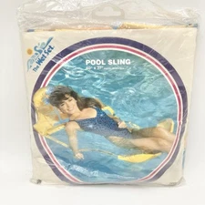 VTG The Wet Set Intex Pool Float Sling Chair 80s 90s Neon Vinyl Floatie NOS