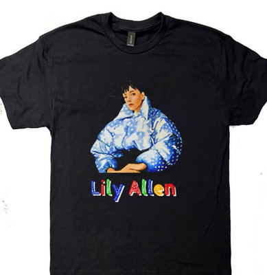 Collection Lily Allen Singerwest end girl Black Shirt S to 5XL H0172