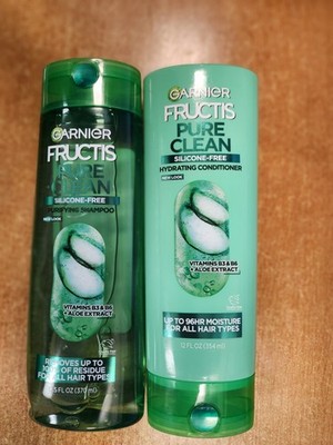 2 Pack: Garnier Fructis Pure Clean Shampoo & Conditioner   E5A