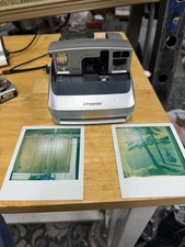 Vintage Polaroid One 600 Film 100mm Focus Range Camera Silver Tested  Working
