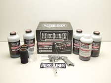 Herculiner Spray On Bed Liner Kit Pro Grade With Gun 1 Gal. Black  Hcl2k8