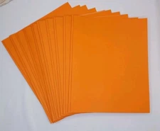 Pen + Gear Portfolios Lot Of 10 Folders 3 Prong Orange Paper Folder 