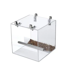 Automatic Bird Feeder No Mess Bird Cage Pet Feeder Seed Food Container for Pa...