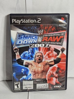 WWE Smackdown Vs. Raw 2007 - Sony Playstation 2 PS2 Authentic Black Label