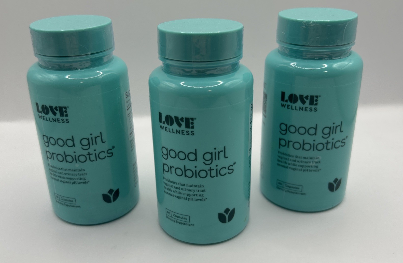 3 Bottles, Love Wellness Good Girl Probiotics Exp 08/2027 - 