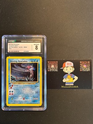 CGC 8 Shining Gyarados 1st Edition Neo Revelation Pokemon Karte 65/64