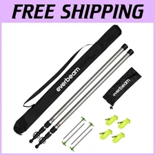 Telescopic Tarp Pole - 92" Aluminum Rods - Guy Lines, Stakes