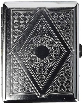 Retro Bronze Metal Cigarette Case Holder Box For King Size or 20's Cigarettes US