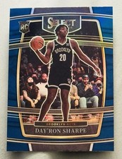 2021-22 Panini Select - Concourse Day'Ron Sharpe #33 Blue Prizm (RC)