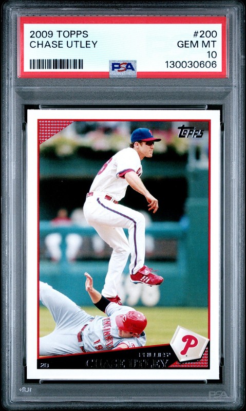 2009 TOPPS #200 CHASE UTLEY PSA 10