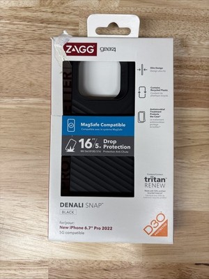 Zagg Gear4 Denali Snap MagSafe Phone Case For Apple iPhone 14 Pro Max, Black
