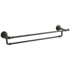 Kohler K-72570-2BZ Artifacts 24 In. Double towel bar, Oil-Rubbed Bronze, One