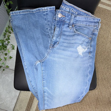 American Eagle Outfitters High Rise Skinny Light Wash Stretch Jeans 12