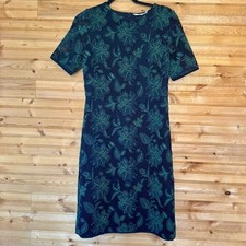 Tory Burch Dress Lace Appliqué Fishnet Sheath Midi 6 Quiet Luxury Wedding Guest